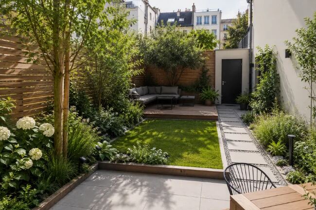 Aménagement de jardin extérieur par Nature As A Service
